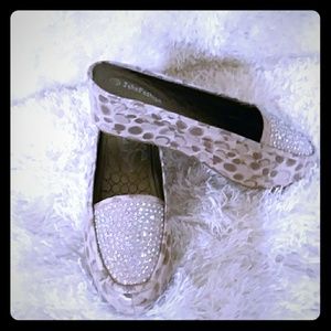 John Fashion rhinestone espadrille